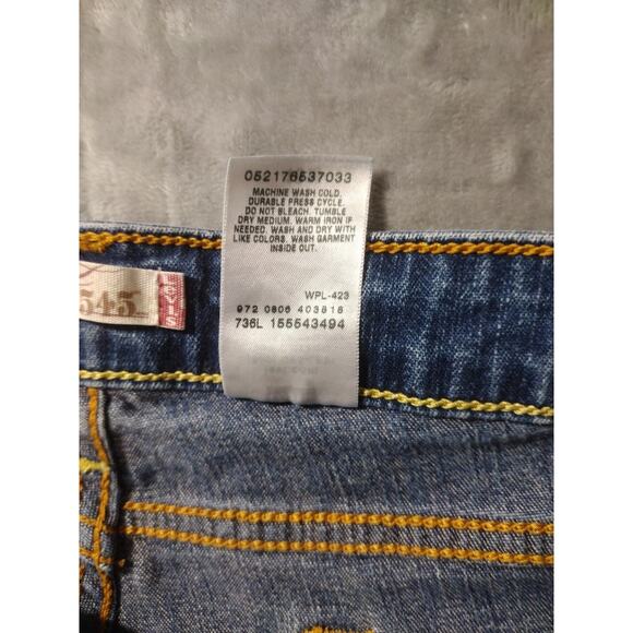 Levi's 545 Jeans Women's Blue Size 16M Low Boot Cut Low Rise - Picture 8 of 10